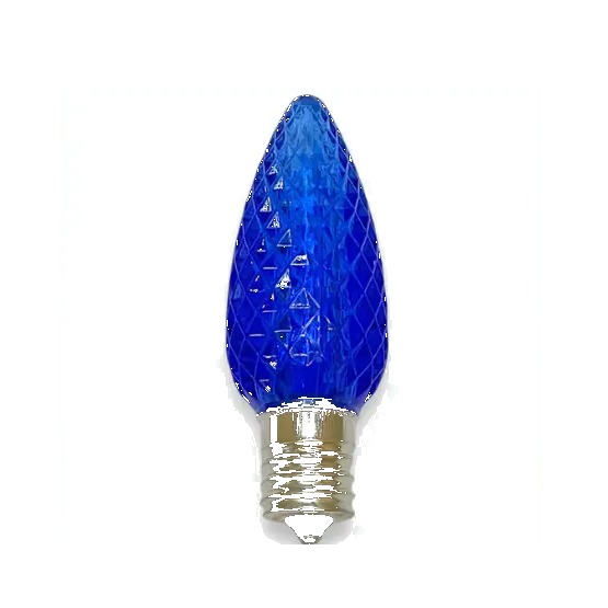 Blue Christmas light bulb