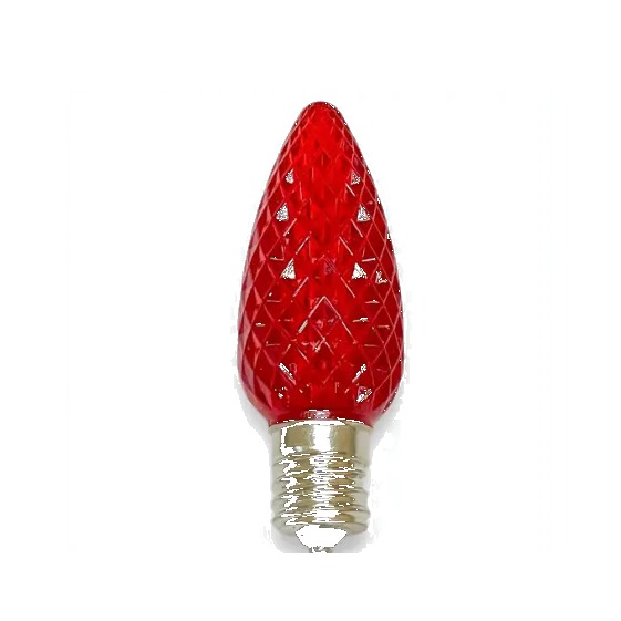 Red Christmas light bulb