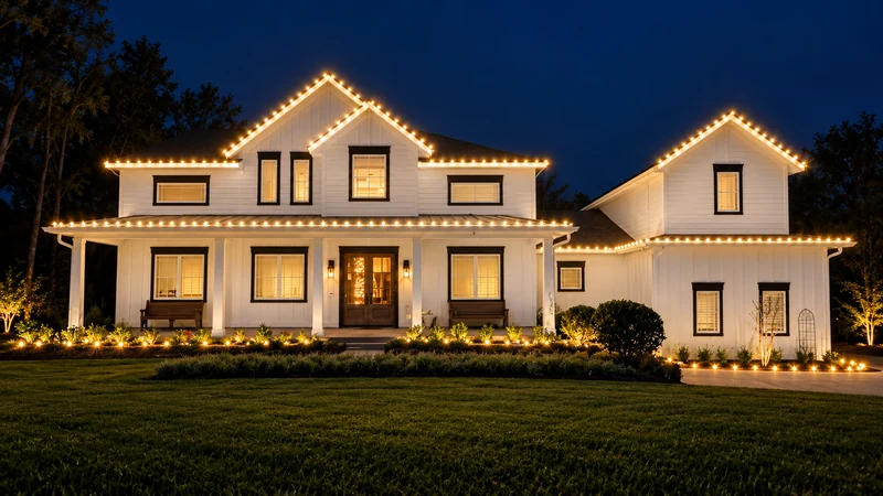 Warm white lighting inspiration on an example home